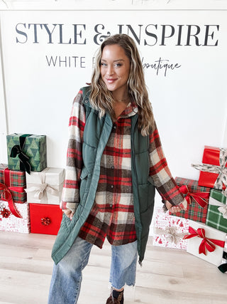 Emmy Check Flannel Shacket