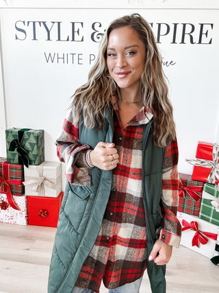 Emmy Check Flannel Shacket