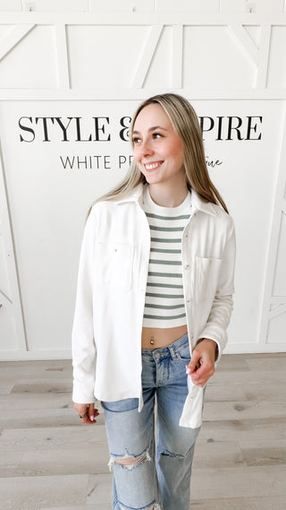 Renata Ultra-Soft Relaxed Button-Up Top