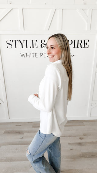 Renata Ultra-Soft Relaxed Button-Up Top