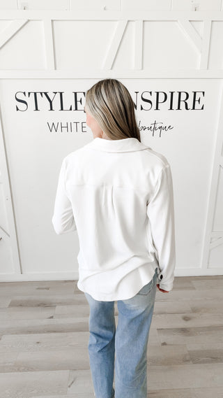 Renata Ultra-Soft Relaxed Button-Up Top