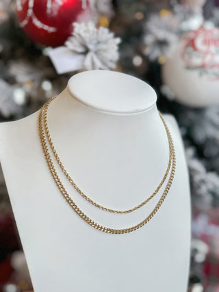 Twist and Curb Necklace * Final Sale*