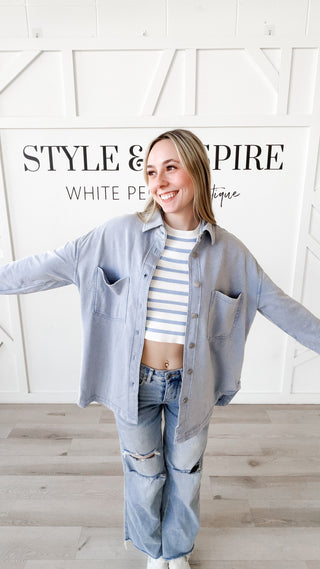Kaitlyn Oversized Button Up Shacket