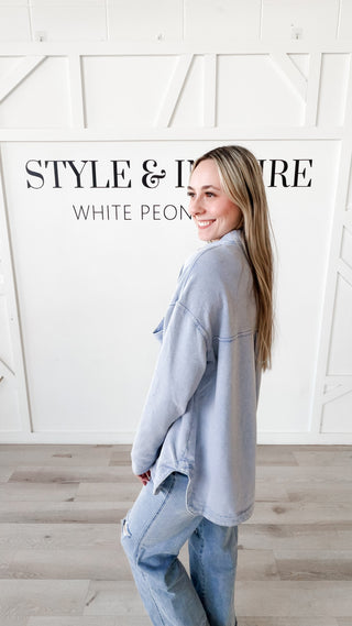Kaitlyn Oversized Button Up Shacket