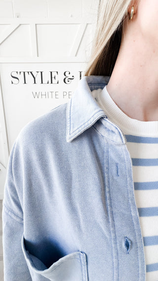 Kaitlyn Oversized Button Up Shacket