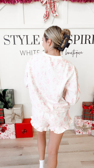 Jenna Floral French Terry Sweatshirt