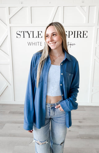 Renata Ultra-Soft Relaxed Button-Up Top