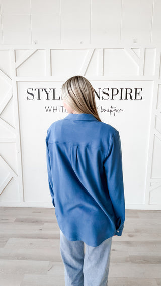 Renata Ultra-Soft Relaxed Button-Up Top