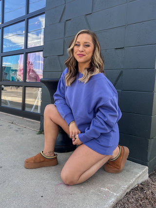 Malerie Fleece Boatneck Sweatshirt