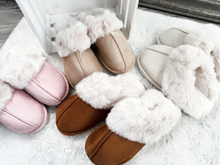 Fluffy House Slippers. *Final Sale*
