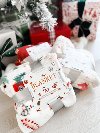 Christmas Flannel Blanket. *Final Sale*