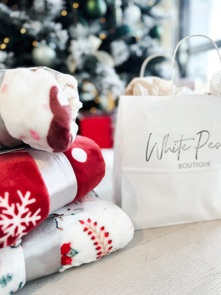 Christmas Flannel Blanket. *Final Sale*