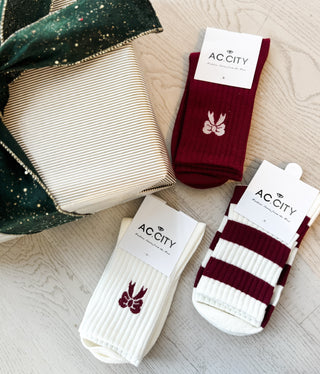 Cotton Crew Socks. *Final Sale*