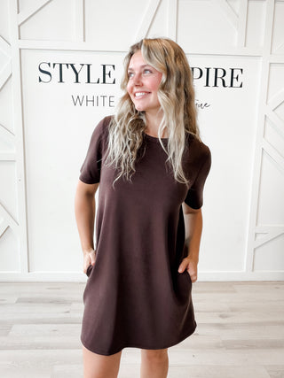 Amy Cupro T-Shirt Dress