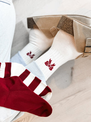 Cotton Crew Socks. *Final Sale*