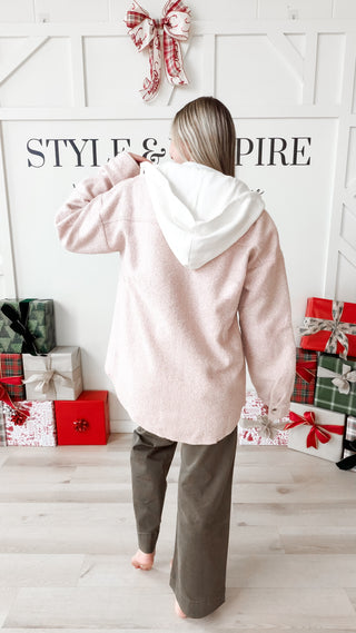 Winona Shacket with Detachable Hood