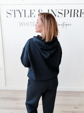Monica Modal Piping Hoodie