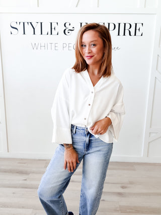 Shirley Back Pleat Blouse