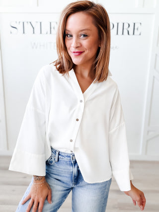 Shirley Back Pleat Blouse