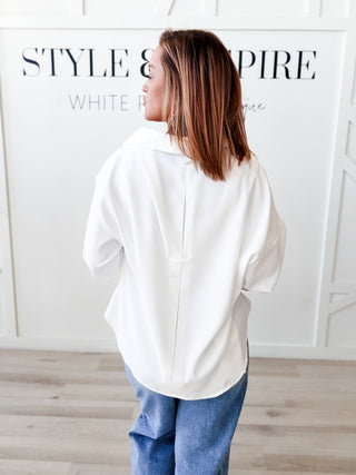Shirley Back Pleat Blouse