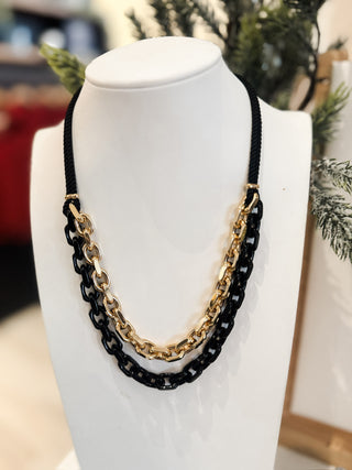 Circle Link Layered Necklace. *Final Sale*