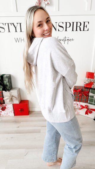 Neecy Half Snap Hooded Sweatshirt *Final Sale*