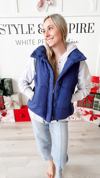 Armani High Neck Puffer Vest *FINAL SALE*