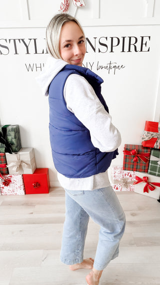 Armani High Neck Puffer Vest *FINAL SALE*