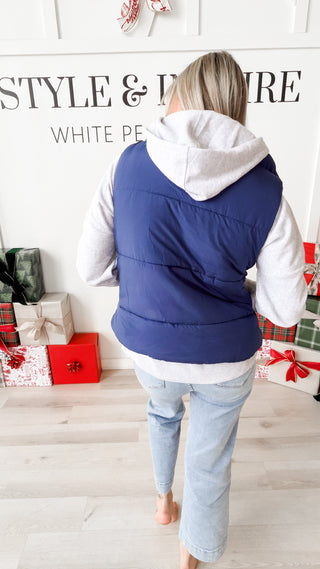 Armani High Neck Puffer Vest *FINAL SALE*