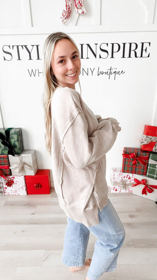 Monica Batwing High Low Sweatshirt *Final Sale*