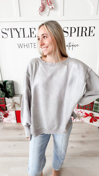 Monica Batwing High Low Sweatshirt *Final Sale*