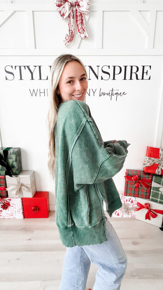 Monica Batwing High Low Sweatshirt *Final Sale*