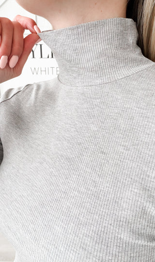 Colleen Micro Ribbed LS Turtleneck *final sale*