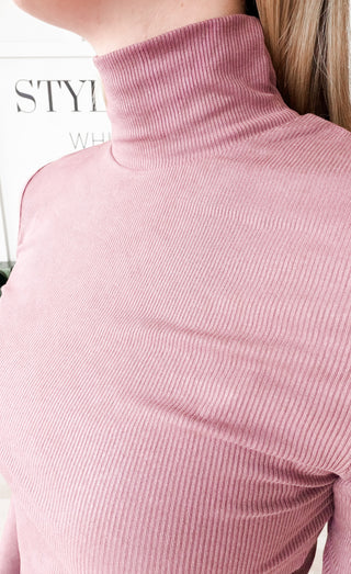 Colleen Micro Ribbed LS Turtleneck *final sale*