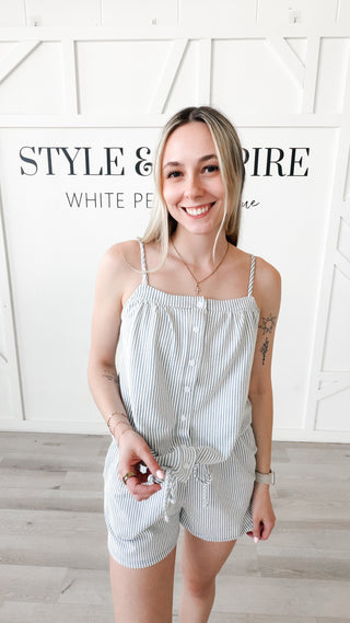 Megan Coastal Stripe Shorts