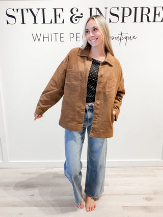 Meredith Oversized Cotton Shacket