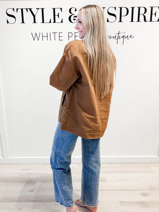 Meredith Oversized Cotton Shacket