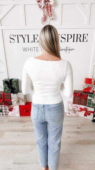 Georgia Barely There Boatneck Top