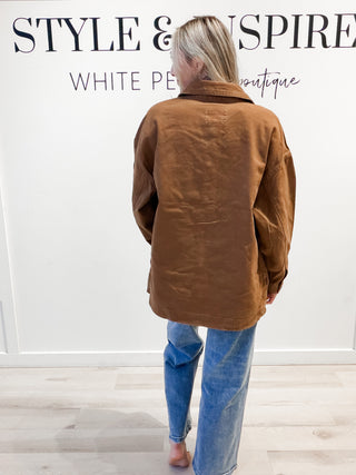 Meredith Oversized Cotton Shacket