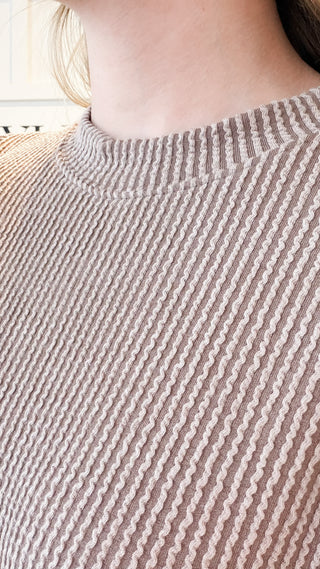 Traci Ribbed Puff Short Sleeve Top *Final Sale*