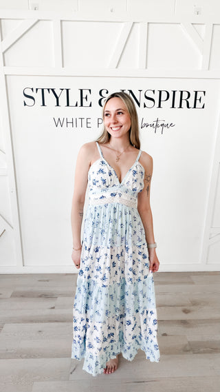 Sienna Mixed Print Maxi Dress