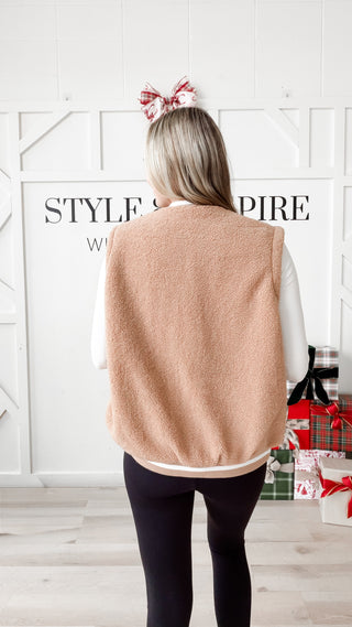 Valerie Sherpa Varsity Vest