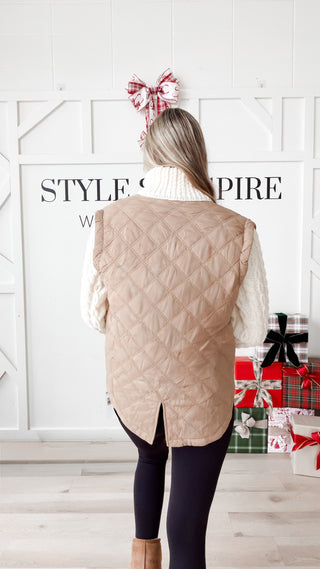 Tori Quilted Sweater Jacket