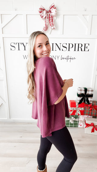 Nancy Boatneck Modal Half Sleeve Top *final sale*