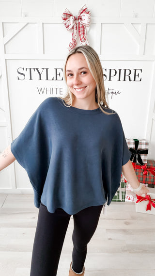 Nancy Boatneck Modal Half Sleeve Top *final sale*