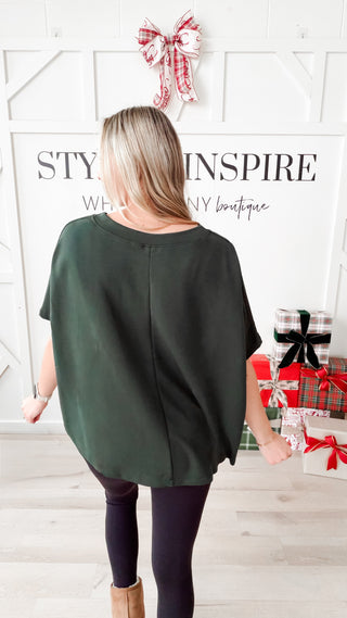 Nancy Boatneck Modal Half Sleeve Top *final sale*