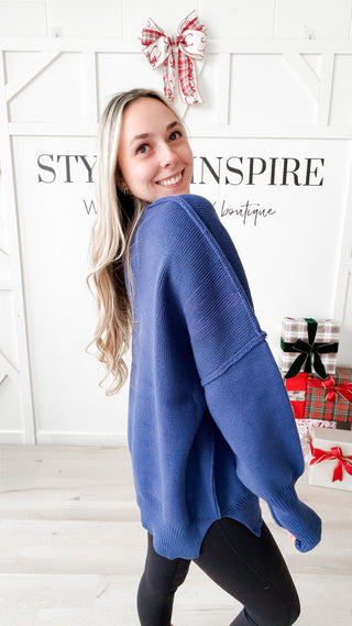 Kate Side Slit Oversized Sweater