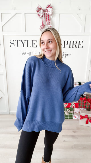 Kate Side Slit Oversized Sweater