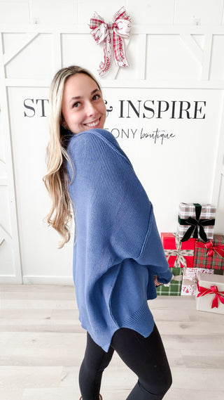 Kate Side Slit Oversized Sweater