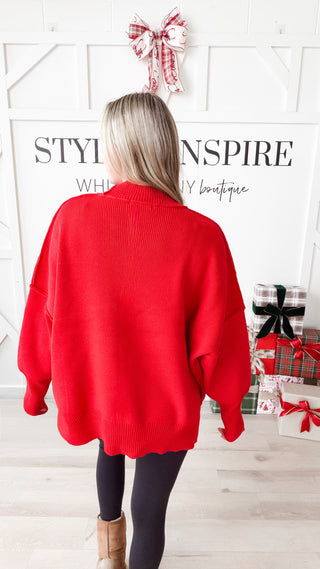 Kate Side Slit Oversized Sweater